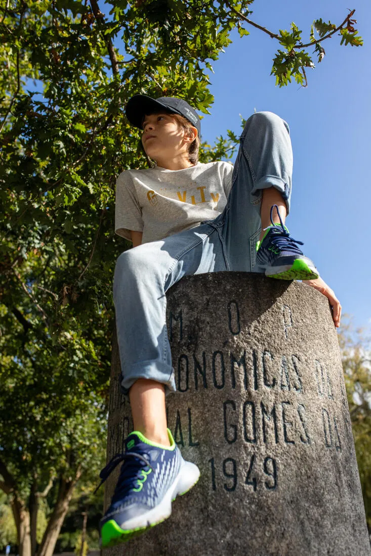 Boys' Gym Cap W100 - Blue Print