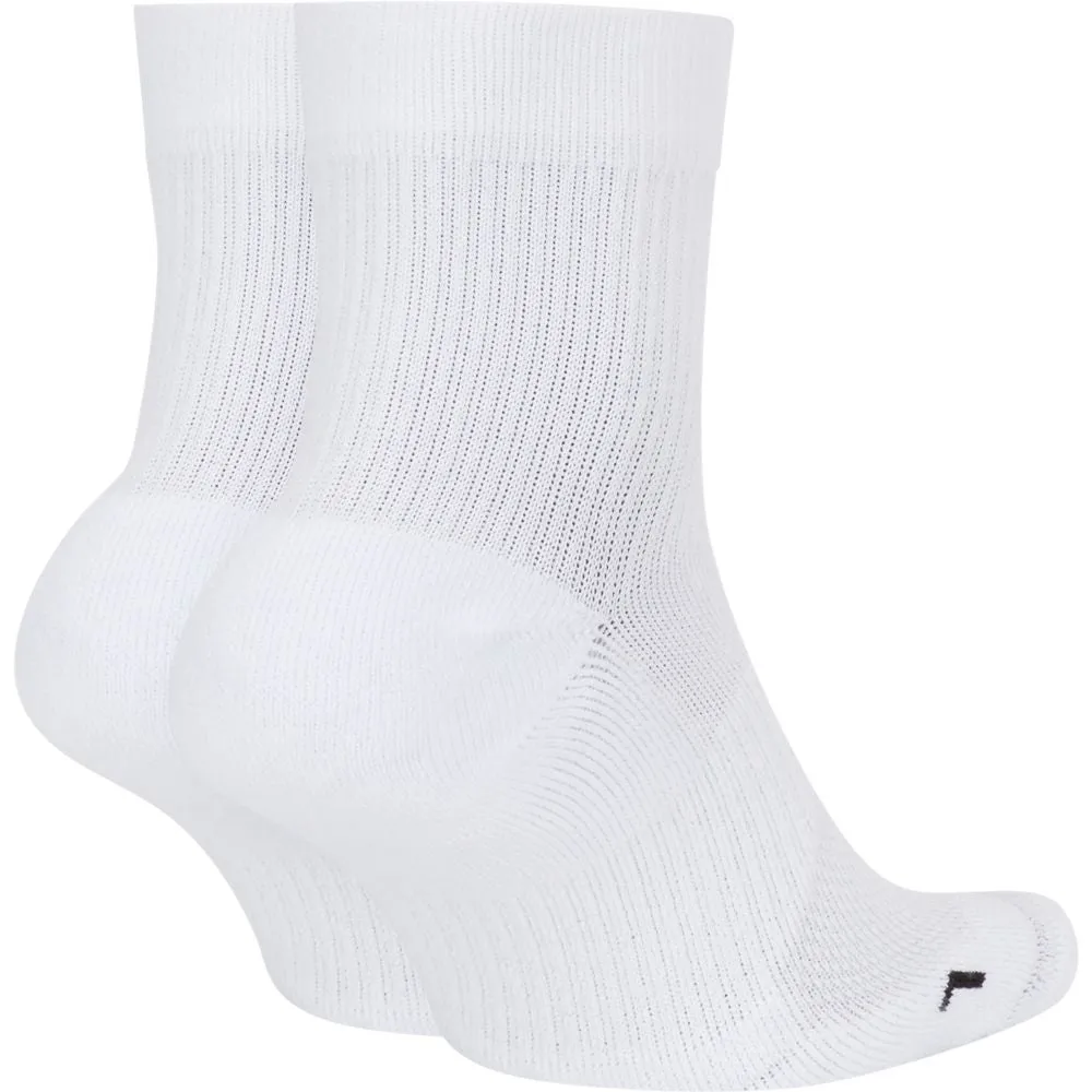 Nike Court Multiplier Max Socks 2 Pack (White)